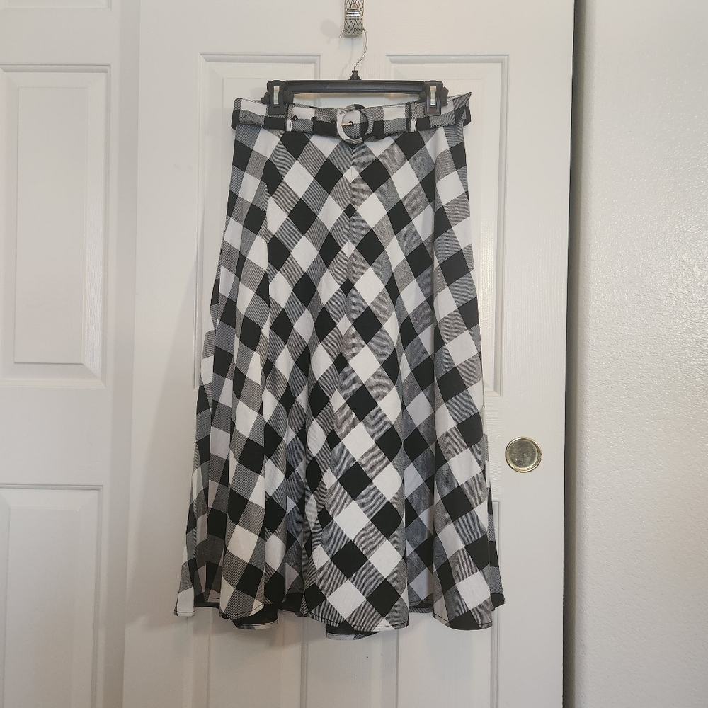 NWT kate spade gingham skirt - Picture 3 of 6
